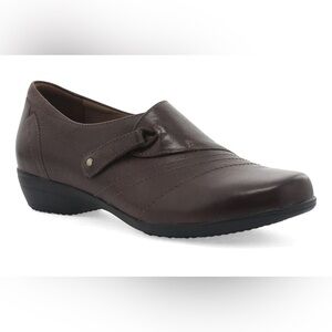Dansko Franny Chocolate Bur Leather Slip On Shoes Women’s Size 37